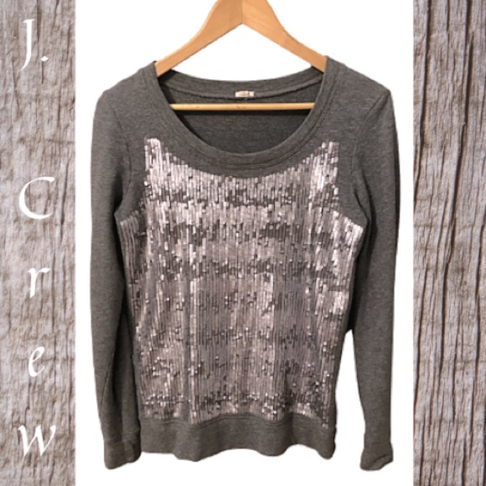 J. Crew Sequined Wave Shirt